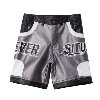 FS Grey Leather Short
