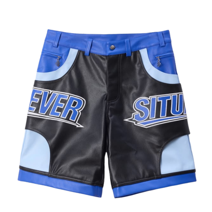 FS Blue Leather Short