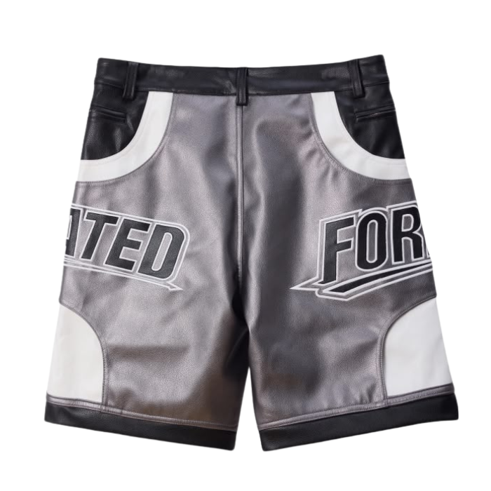 fs grey leather short