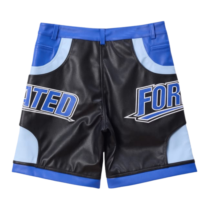 fs blue leather short