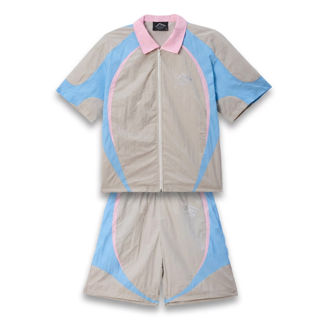 situated grey nylon reflective set